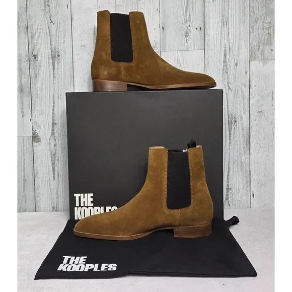 The Kooples Men’s Suede Leather Chelsea Boots NIB Size 42 The Kooples Black Suede Chelsea Boots – Marrkt main image 4